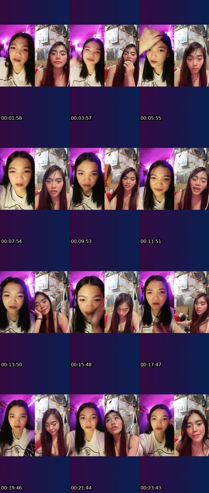 Contact-sheet preview of Miku💋's Liveme recording