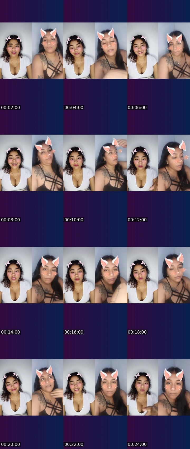 Contact-sheet preview of 👑⃤♡Kiara🪽's Liveme recording
