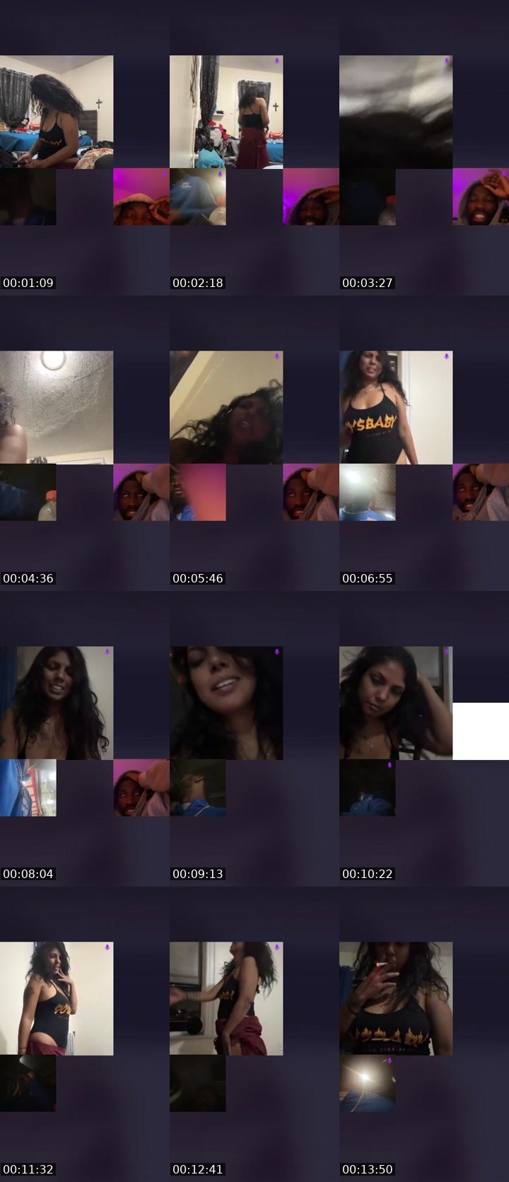 Contact-sheet preview of NewYork.'s Liveme recording