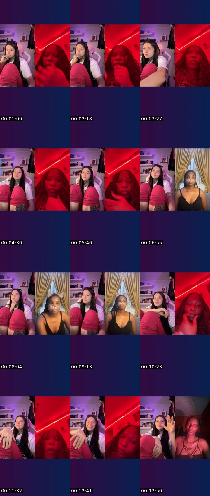Contact-sheet preview of ✧ርᎧᗰᗴT🤍༞'s Liveme recording