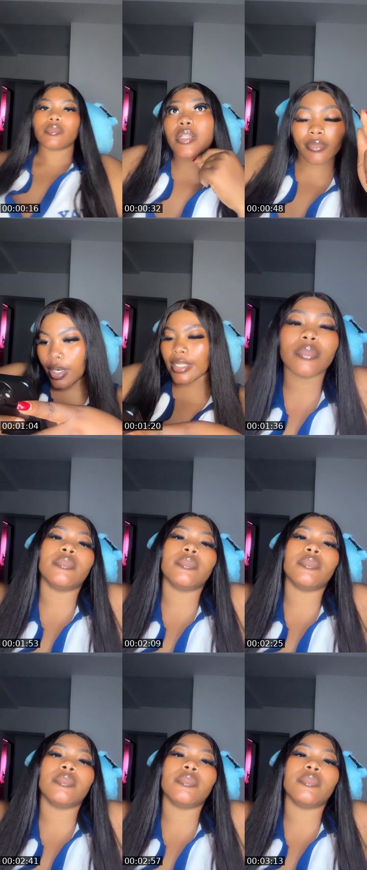 Contact-sheet preview of 🤍👑QueenADE🤍👑's Liveme recording