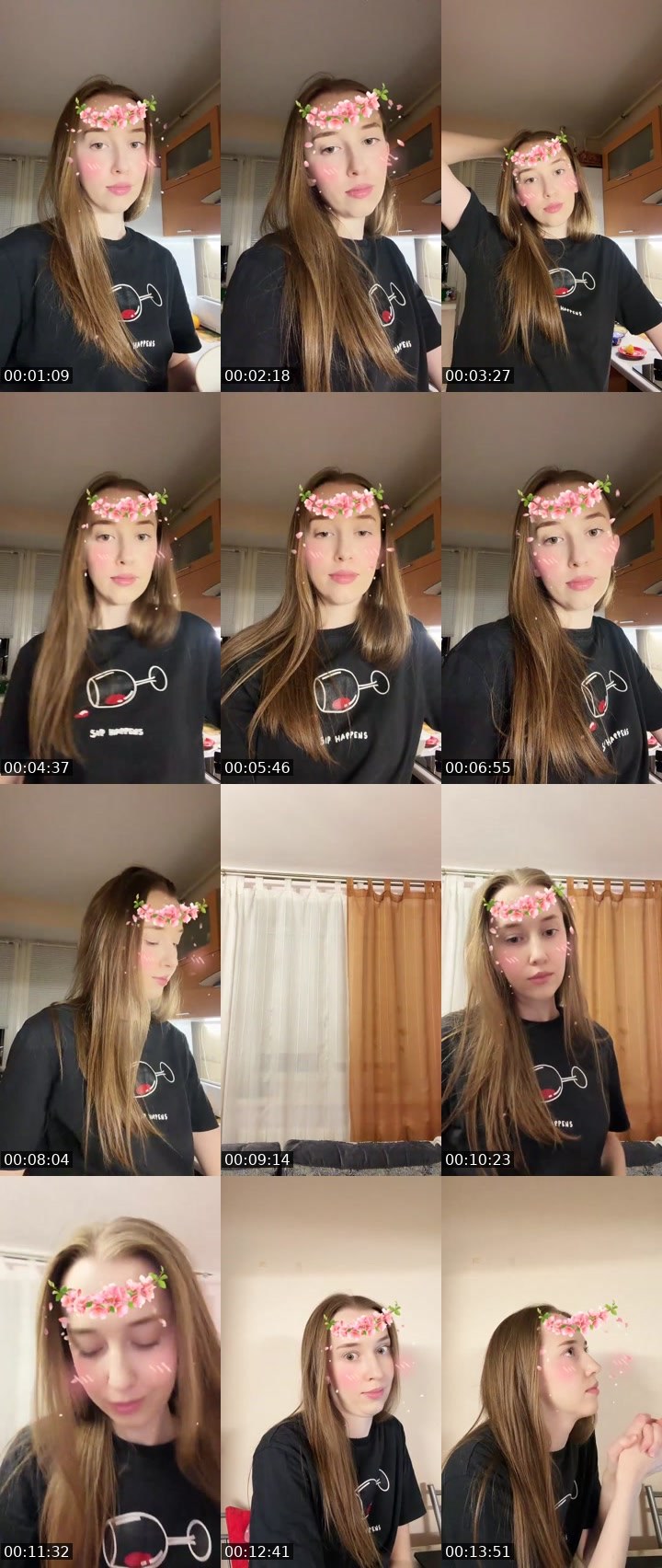 Contact-sheet preview of juju🫶🏻's Liveme recording