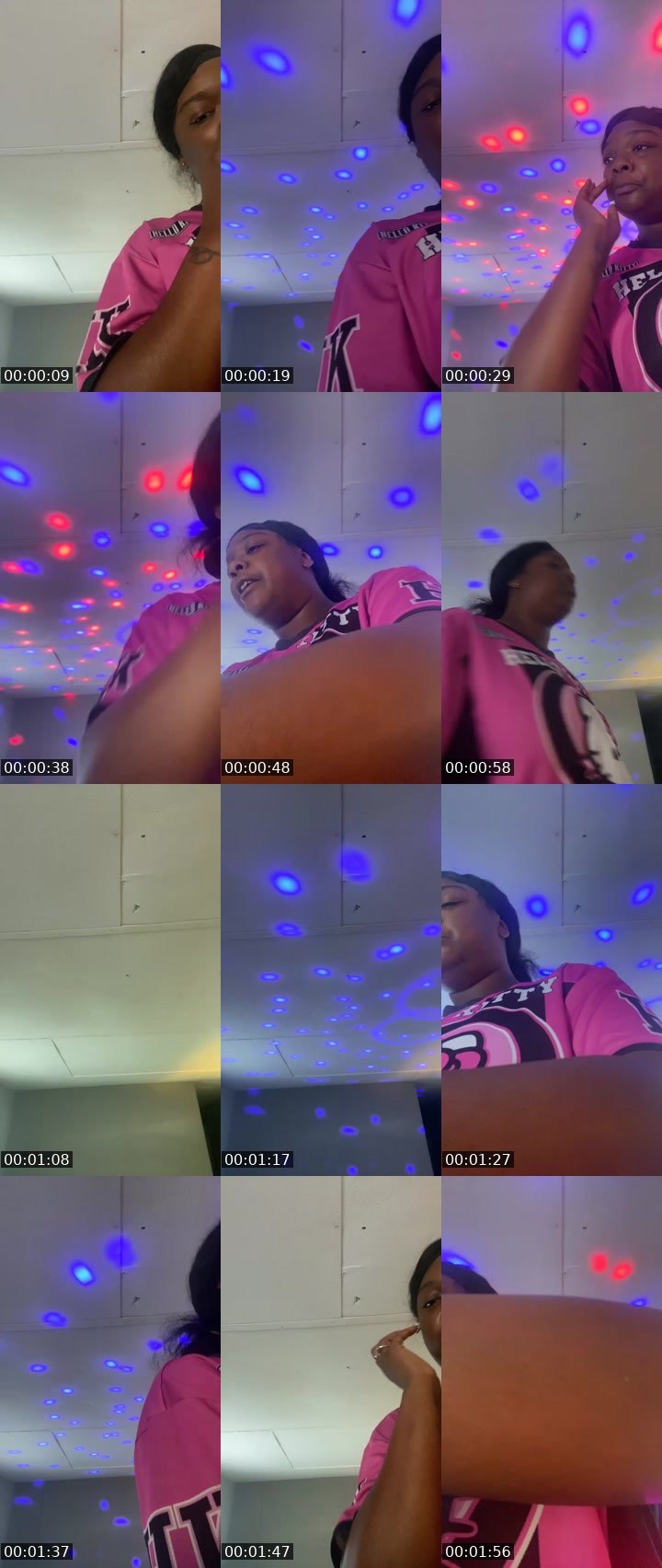 Contact-sheet preview of JuicyyBabyyy🤤🤤's Liveme recording