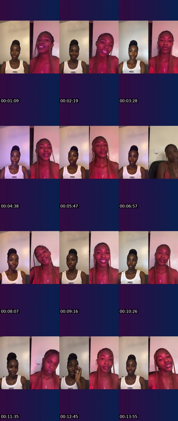 Contact-sheet preview of Ava🕊️'s Liveme recording