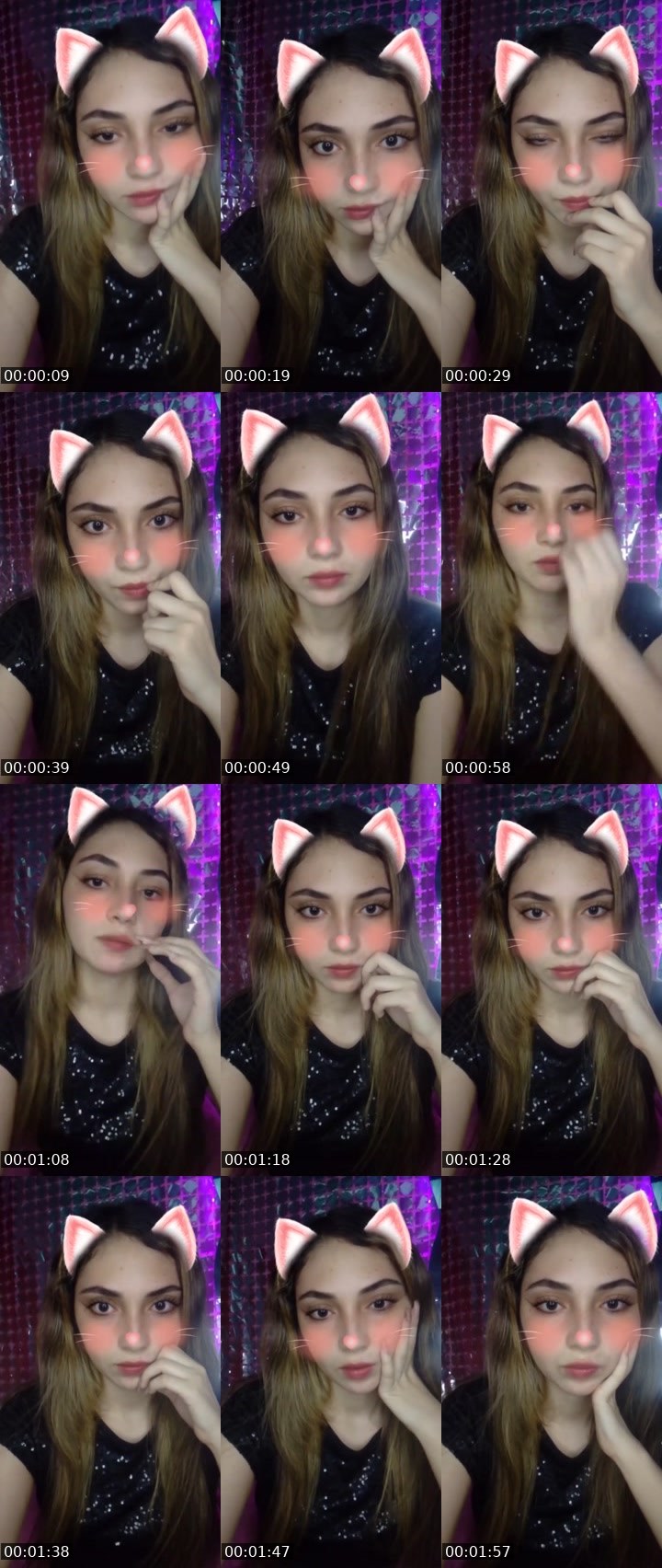 Contact-sheet preview of Afrodita👑's Liveme recording