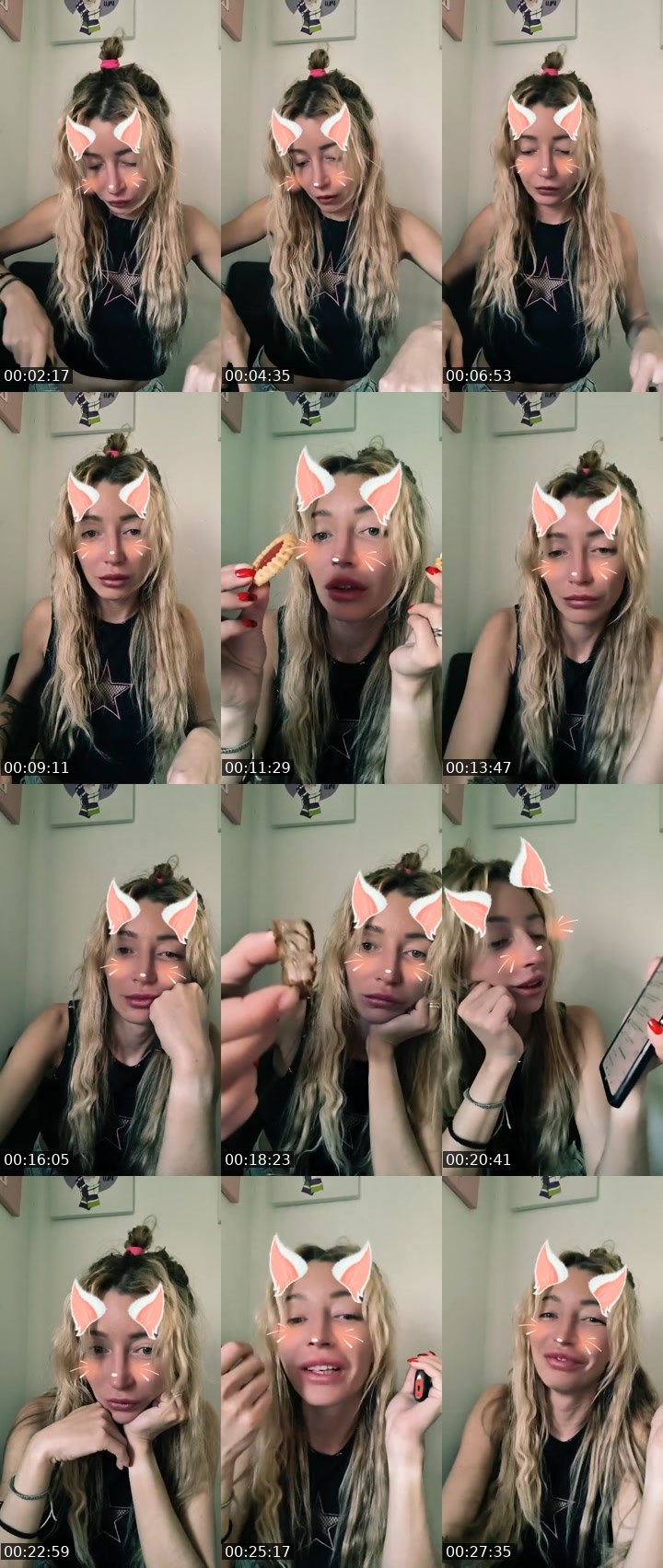 Contact-sheet preview of 😉Kate 🤍℄'s Liveme recording