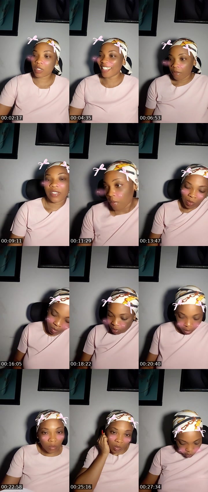 Contact-sheet preview of 🏦Pearl Baby's Liveme recording