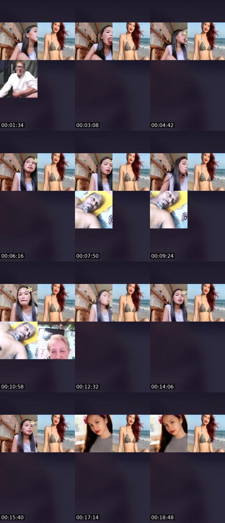 Contact-sheet preview of NP👸 ALEXIE🦸's Liveme recording