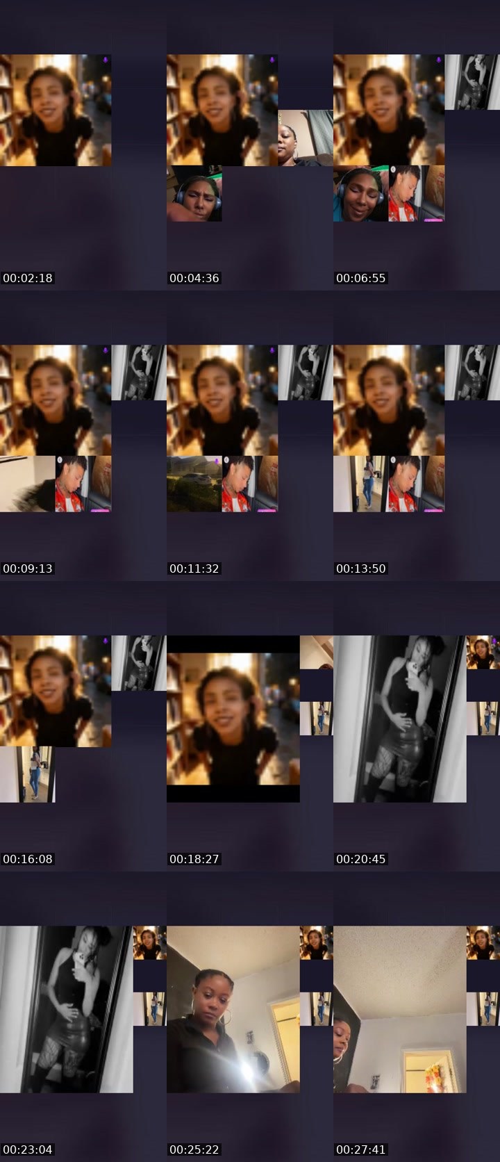 Contact-sheet preview of 🌪️THATChick💊THO✈️'s Liveme recording