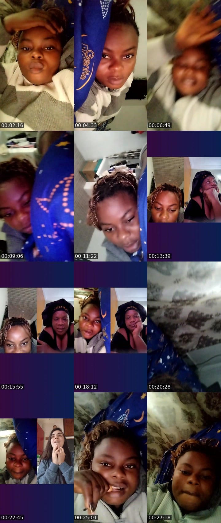 Contact-sheet preview of HappybirthdayJOY💝's Liveme recording