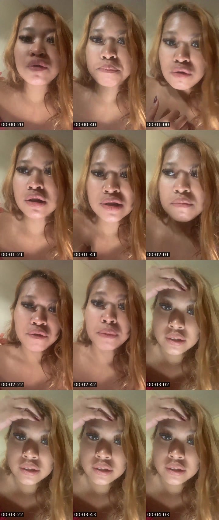 Contact-sheet preview of Yasmin.only's Liveme recording