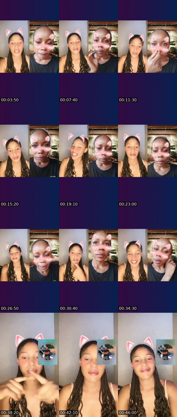 Contact-sheet preview of Pretty honey 🥹🤭🏦's Liveme recording