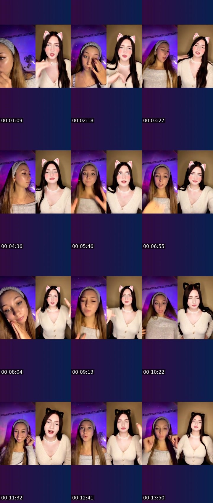 Contact-sheet preview of _🇧🇪Rapunzel🇺🇦's Liveme recording