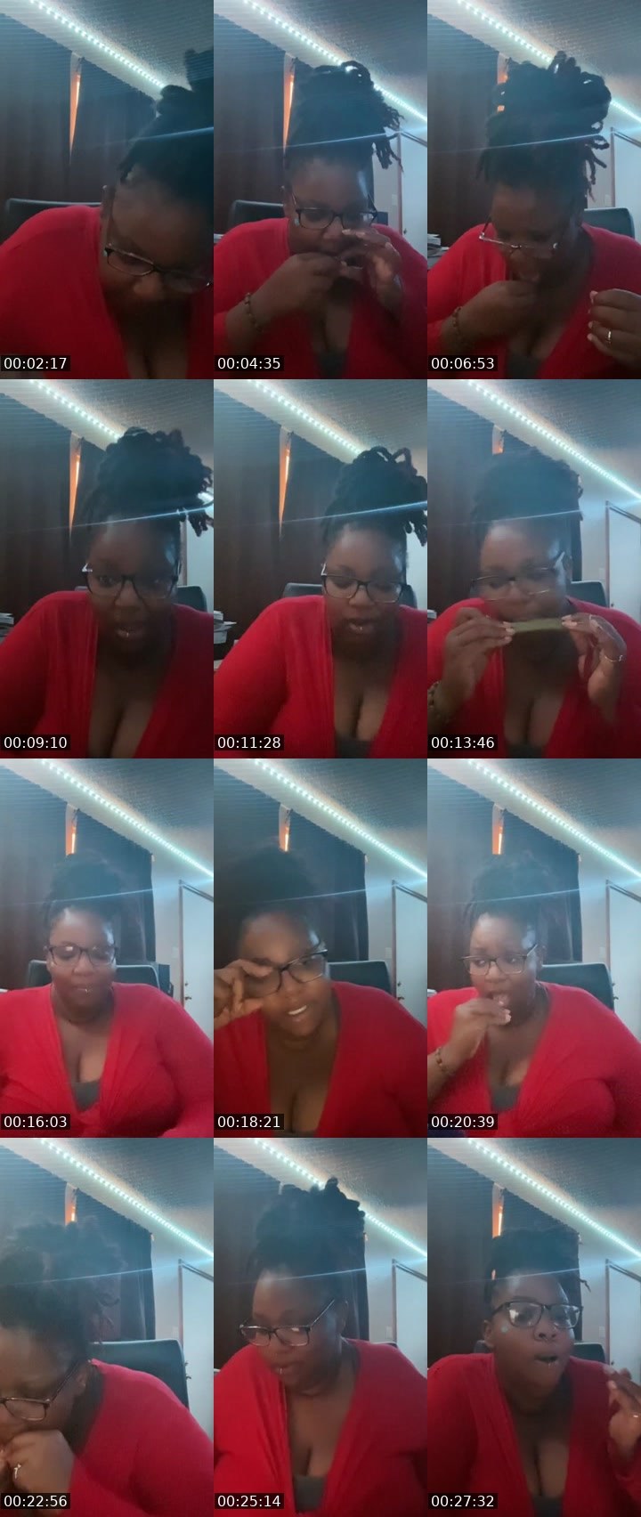 Contact-sheet preview of 💋Ladii👑Royal🌹's Liveme recording