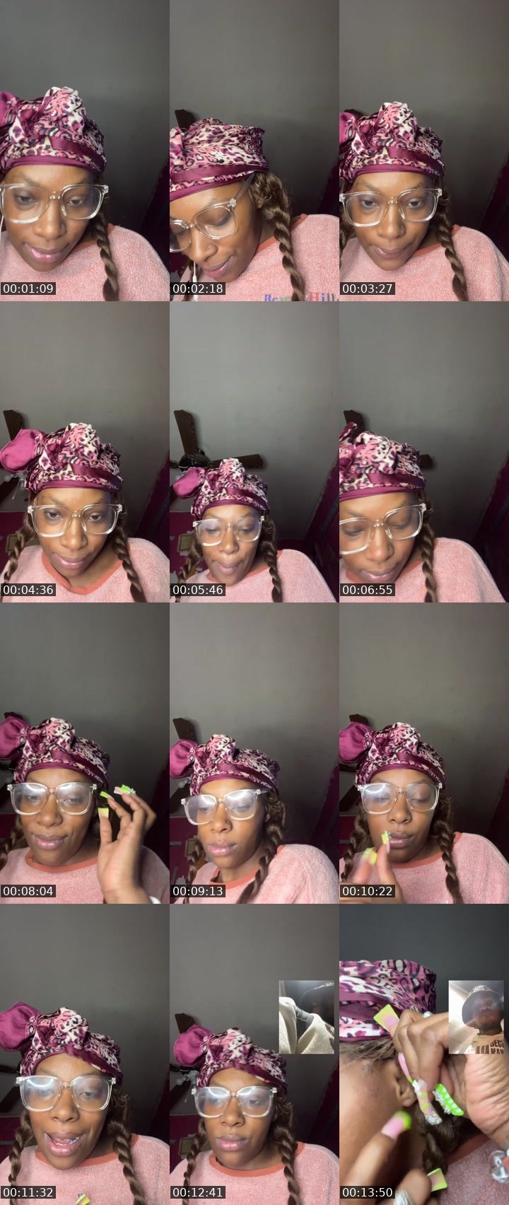 Contact-sheet preview of BrownSugar😍🤎's Liveme recording