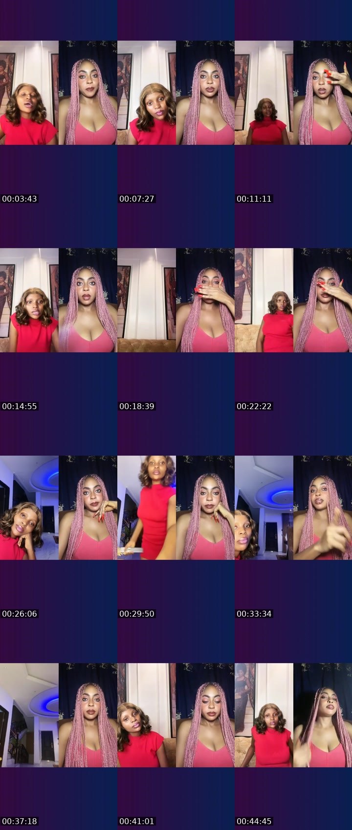 Contact-sheet preview of 👄jenni👄's Liveme recording