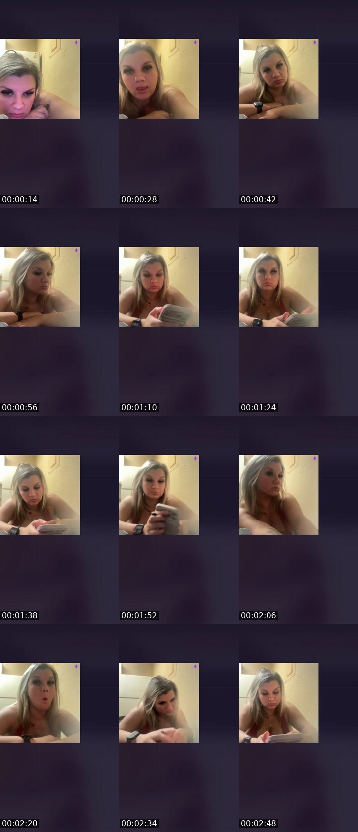Contact-sheet preview of Breannam's Liveme recording