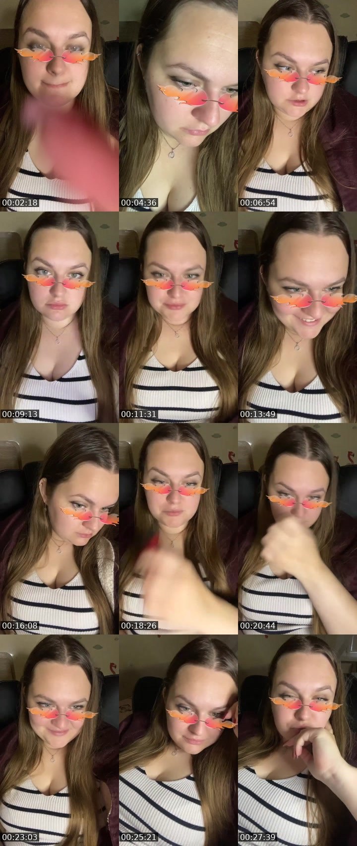 Contact-sheet preview of ✨ᒪᗩᑎᗩᒪIGᕼT✨'s Liveme recording