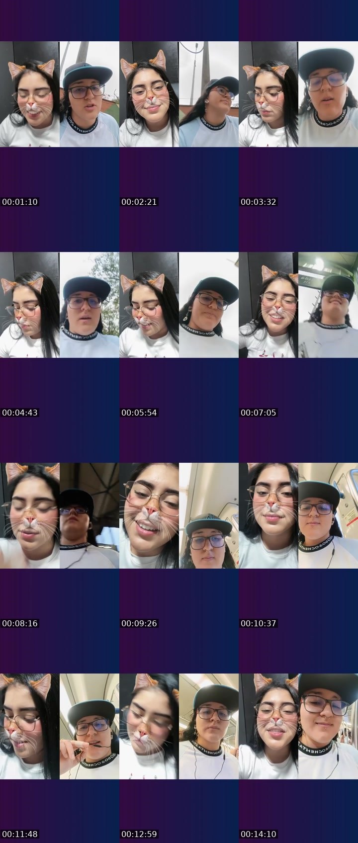 Contact-sheet preview of 𝓝𝓲𝓬𝓸𝓵𝓮🤎✨'s Liveme recording