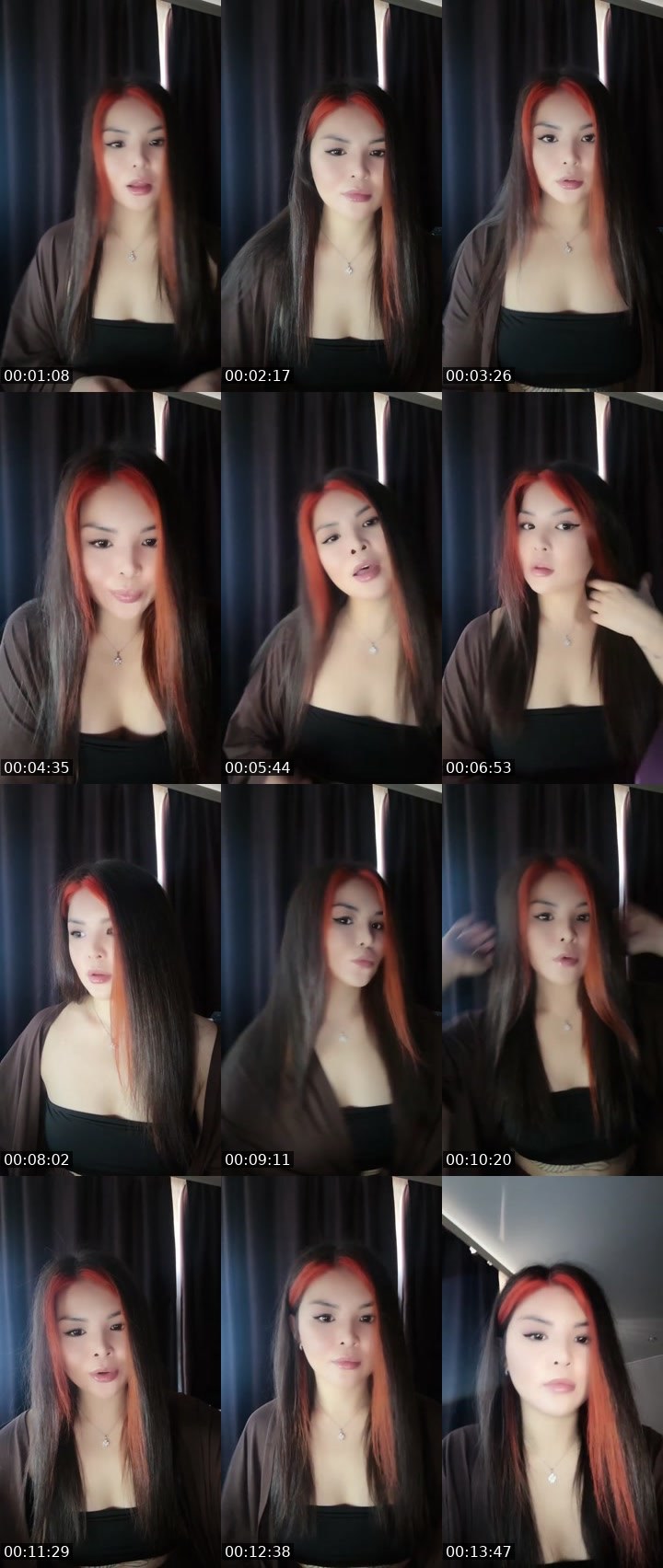 Contact-sheet preview of Rina Shuma's Liveme recording