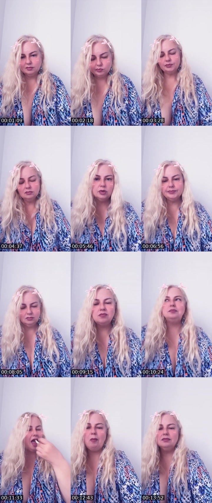 Contact-sheet preview of Lory Velvet🌹💋's Liveme recording