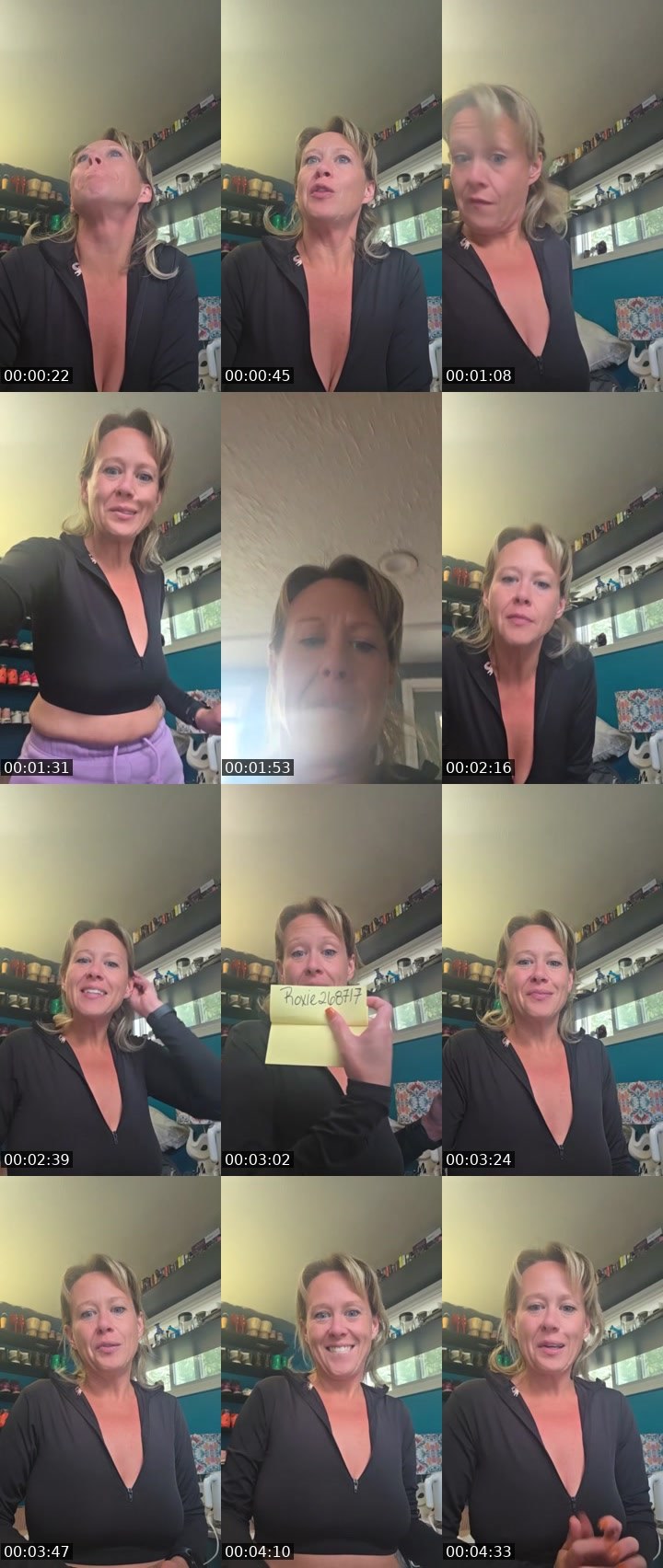 Contact-sheet preview of Roxysadventures1922's Liveme recording
