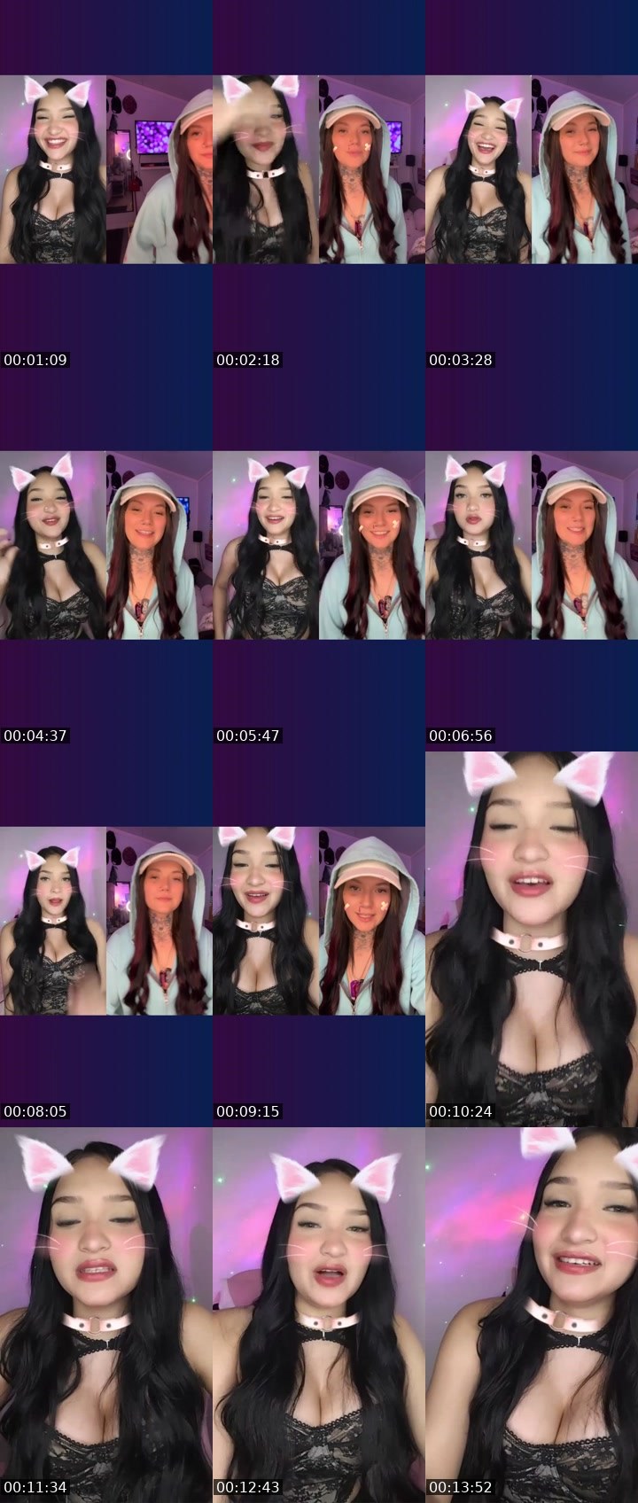 Contact-sheet preview of ámbar's Liveme recording