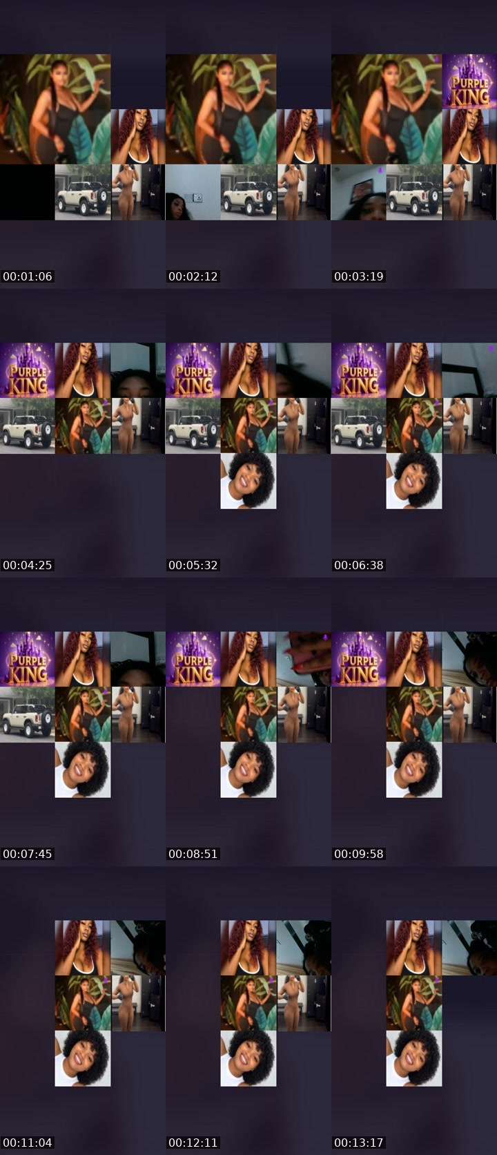 Contact-sheet preview of 🪽CAPRICORN🌟's Liveme recording
