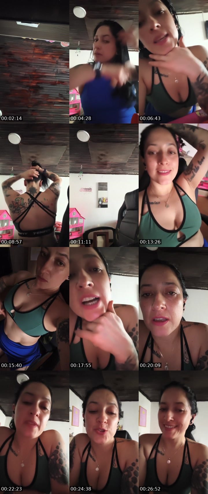 Contact-sheet preview of caropins's Liveme recording