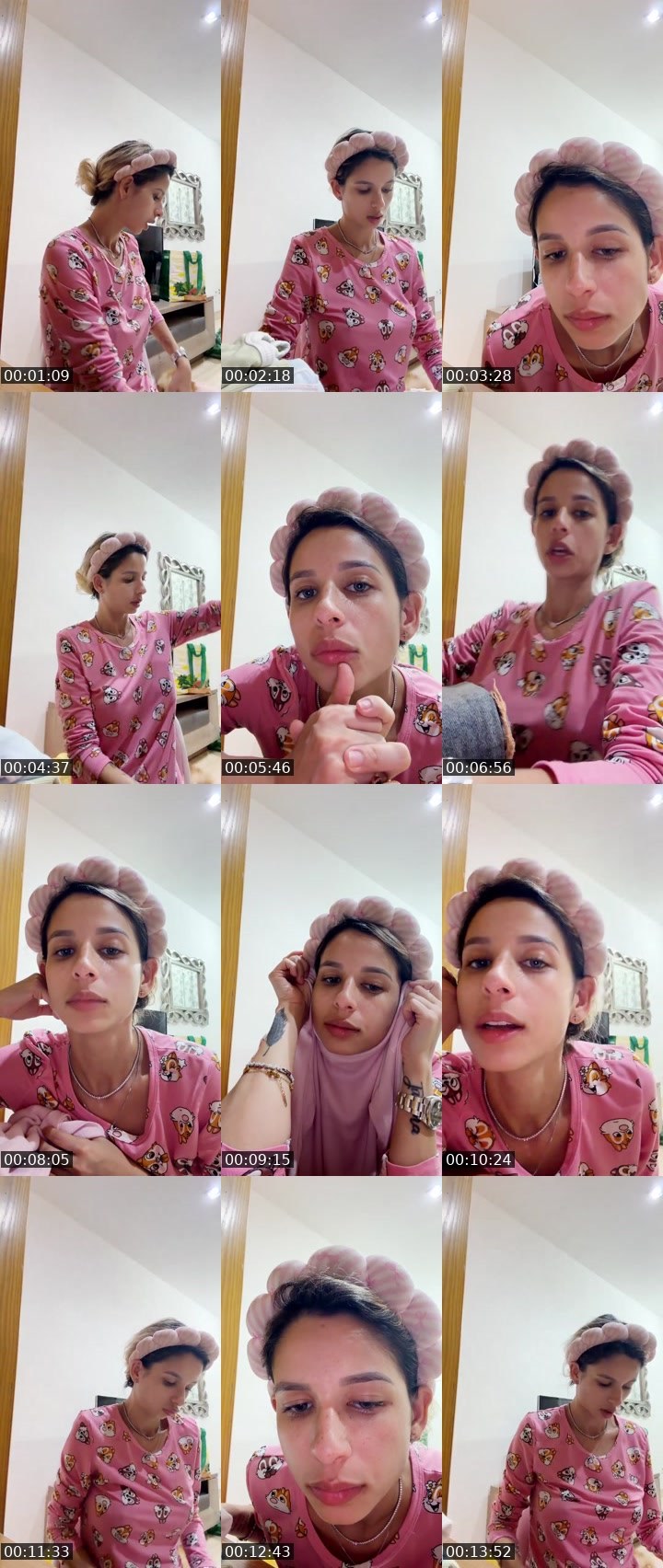 Contact-sheet preview of Sarah Sofía's Liveme recording
