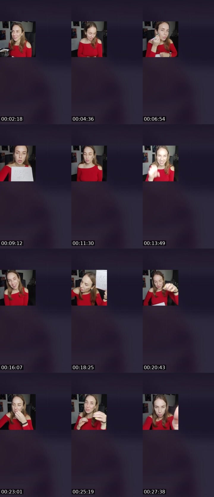 Contact-sheet preview of 29k💎YULIIA FAKAS's Liveme recording