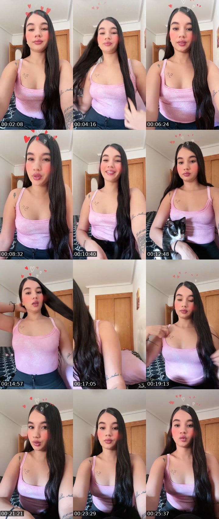Contact-sheet preview of ✨🌩️𝓛𝓮𝓲𝓭𝔂❤️‍🔥✨'s Liveme recording