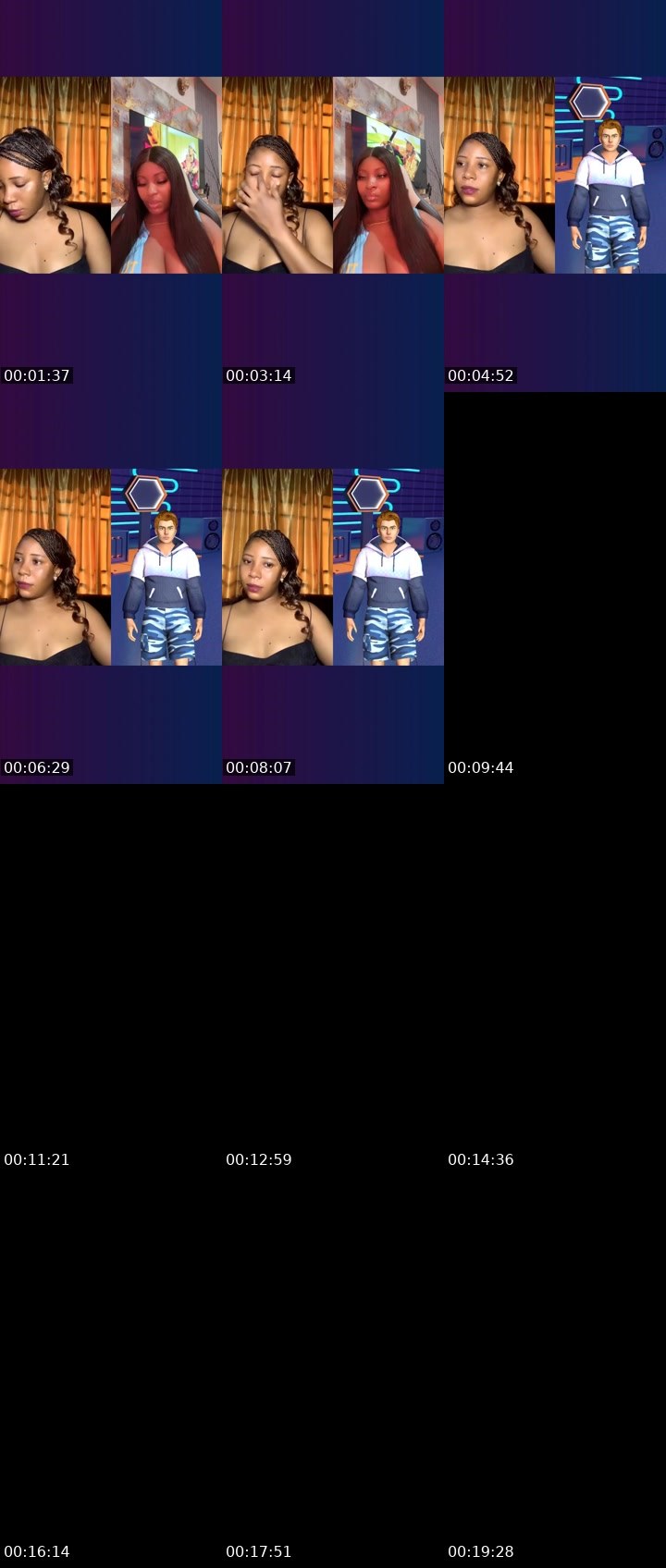 Contact-sheet preview of 💸 Chizzy's Liveme recording