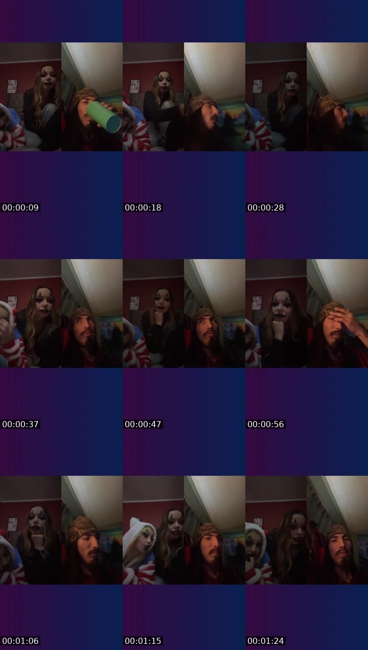 Contact-sheet preview of Shalegg's Liveme recording