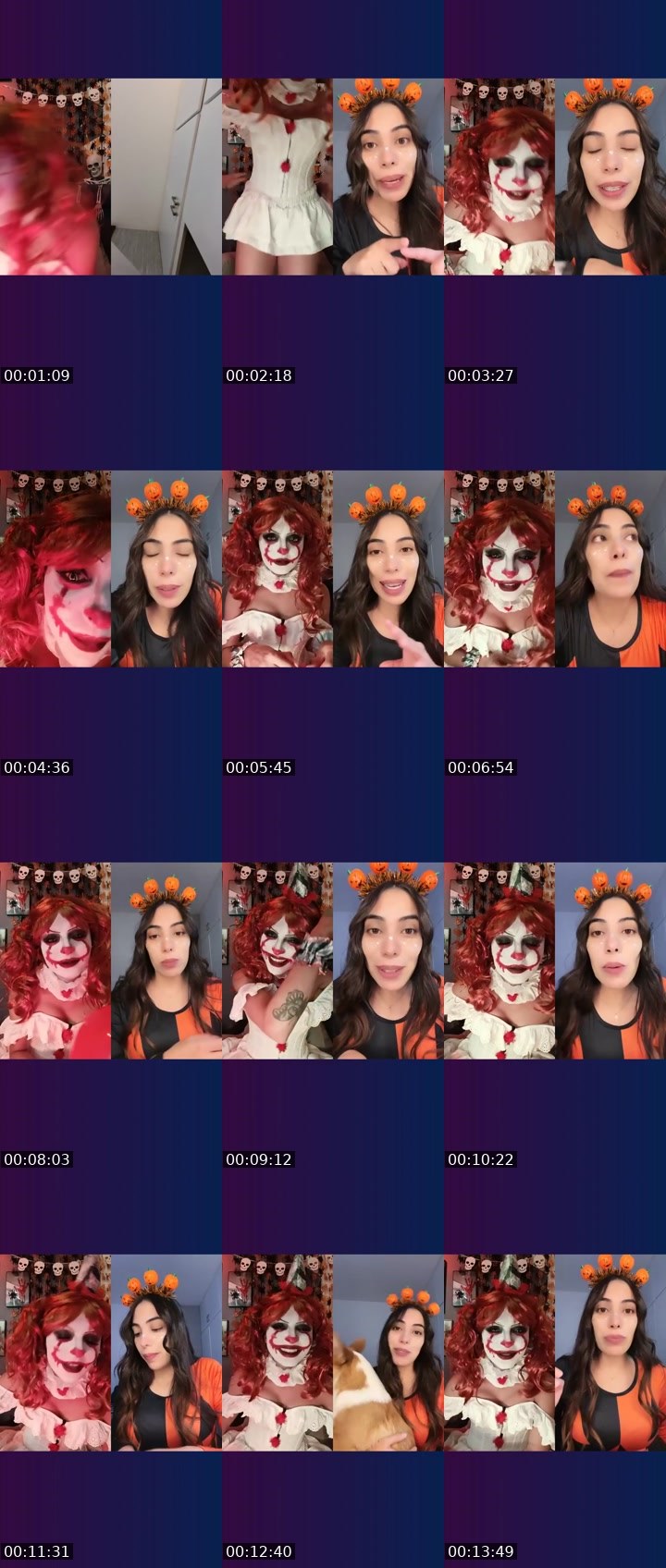 Contact-sheet preview of ✨Candas🪷✰Lღ's Liveme recording