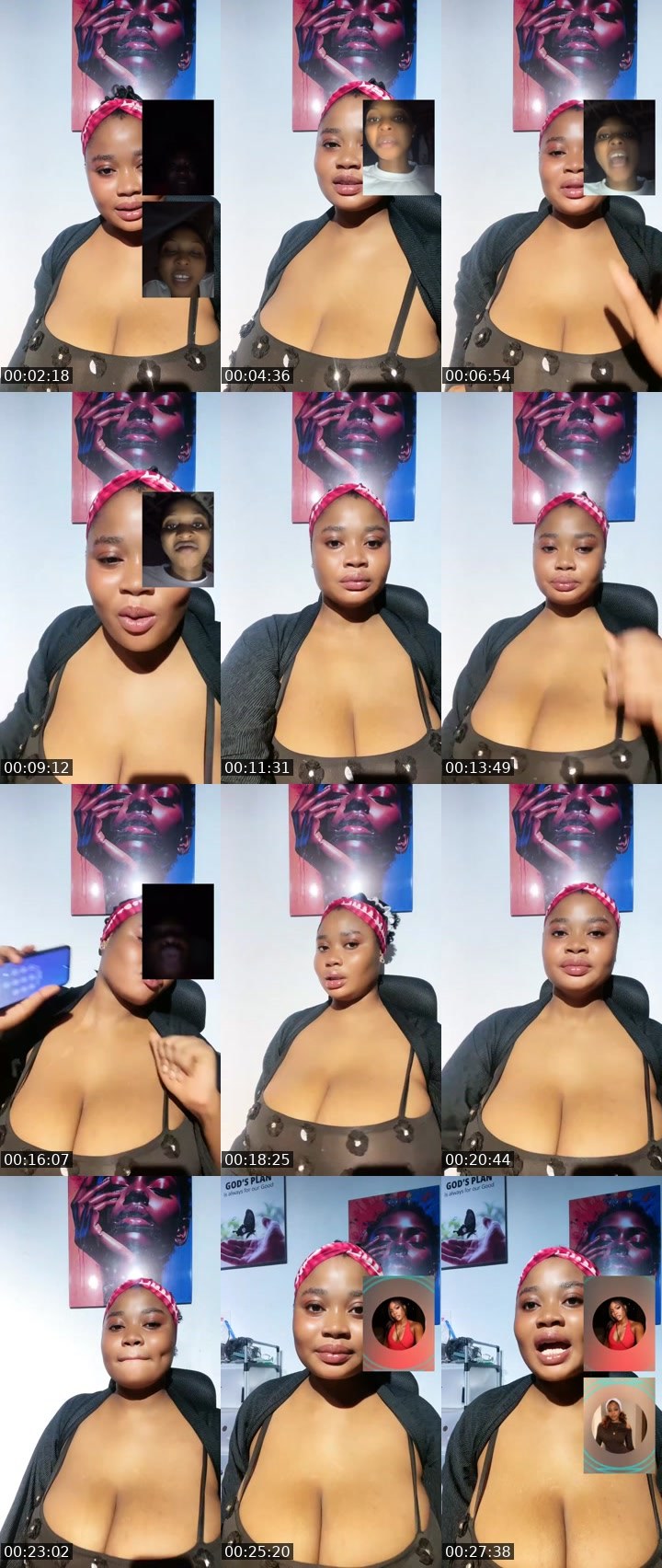 Contact-sheet preview of Nina🦋's Liveme recording