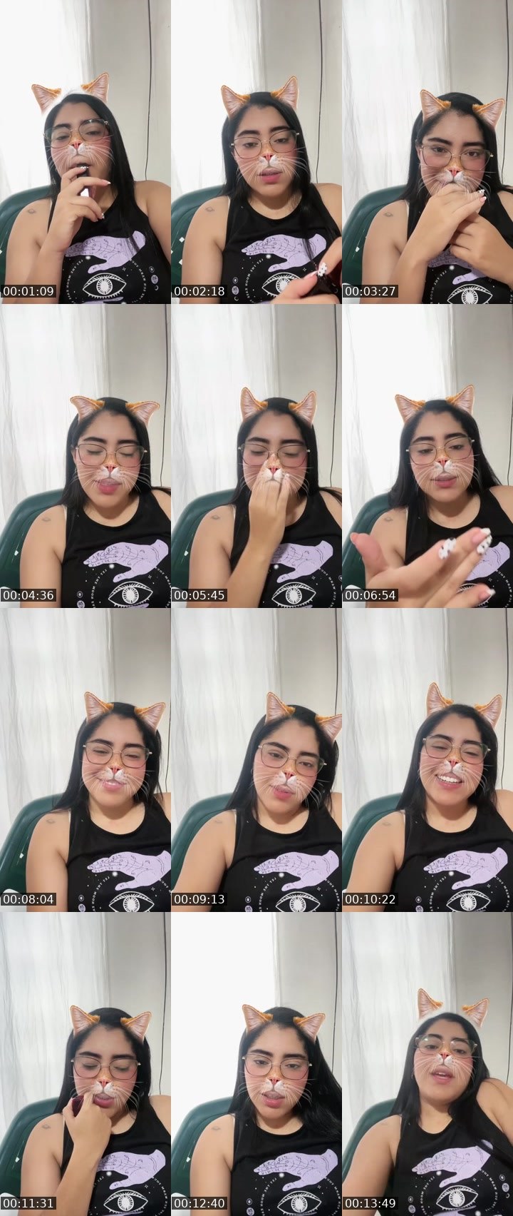 Contact-sheet preview of 𝓝𝓲𝓬𝓸𝓵𝓮🤎✨'s Liveme recording