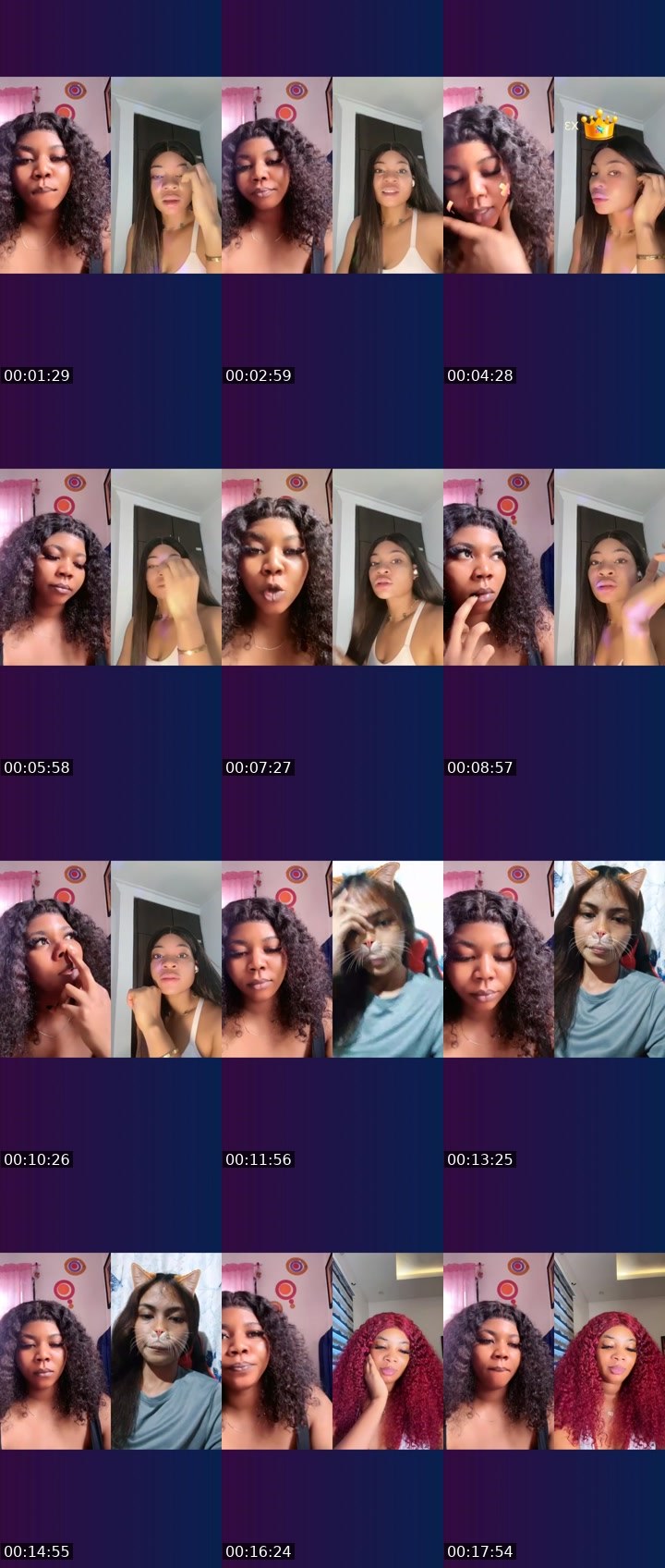 Contact-sheet preview of 🕊️💜HBD 𝓛𝓸𝓿e🦋's Liveme recording