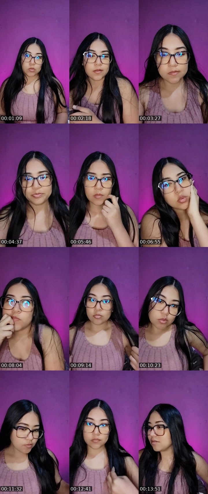 Contact-sheet preview of ✨Luna☁️🩷's Liveme recording
