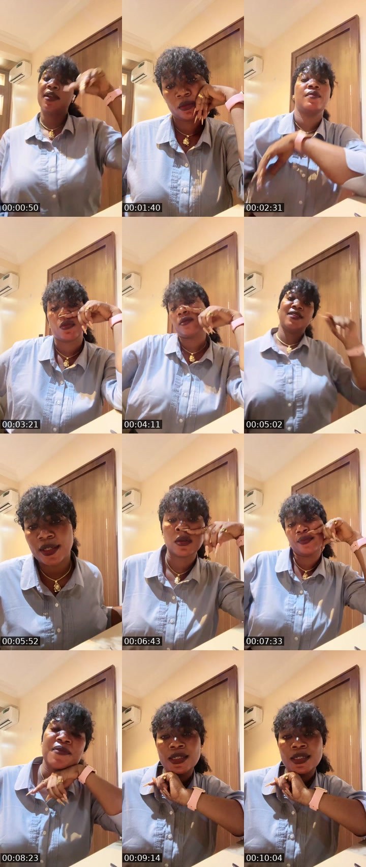 Contact-sheet preview of Caroline😘's Liveme recording