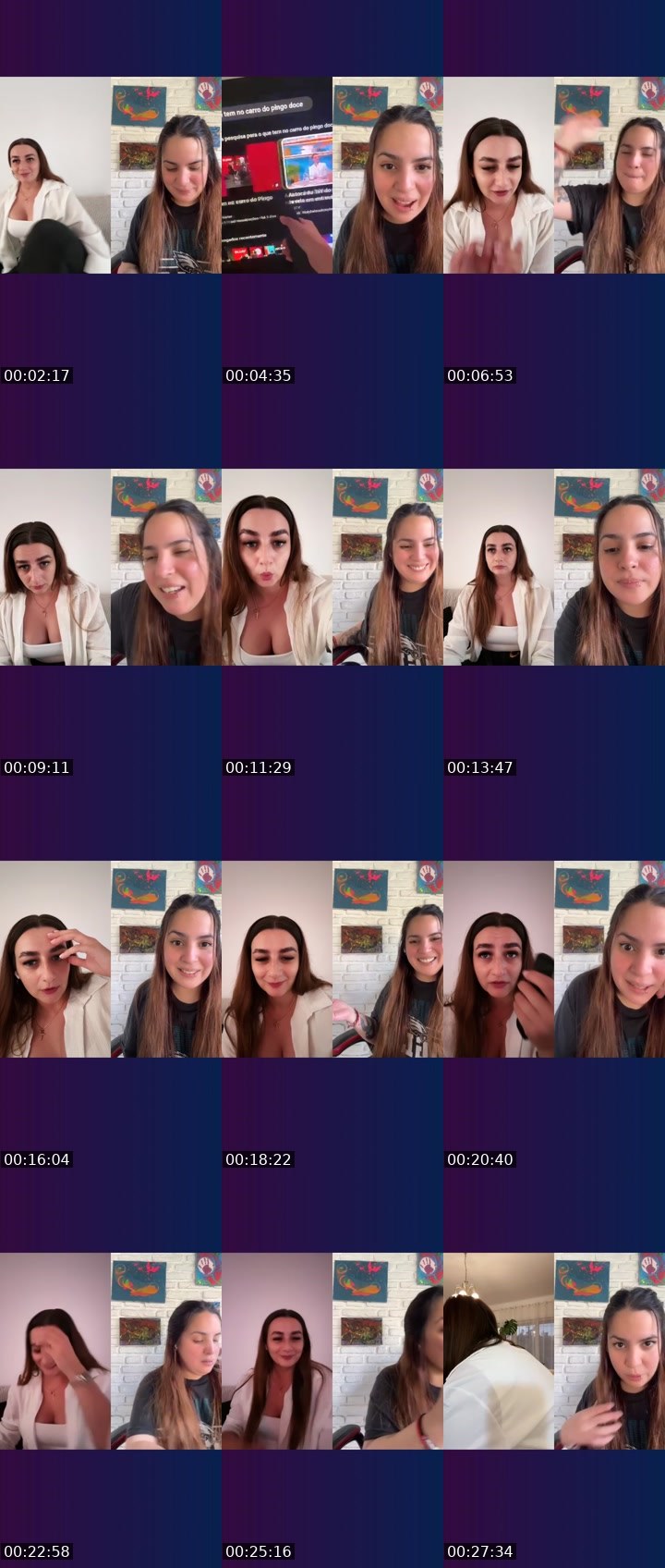 Contact-sheet preview of Ž⃤Ť⃤ •Isadora♡ PT's Liveme recording