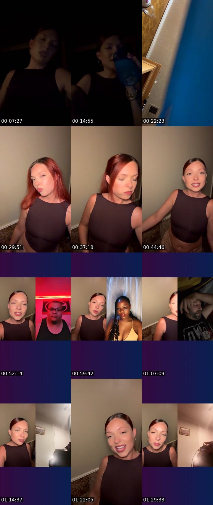 Contact-sheet preview of 𝒀𝑵𝑺𝑬𝒀𝒀's Liveme recording
