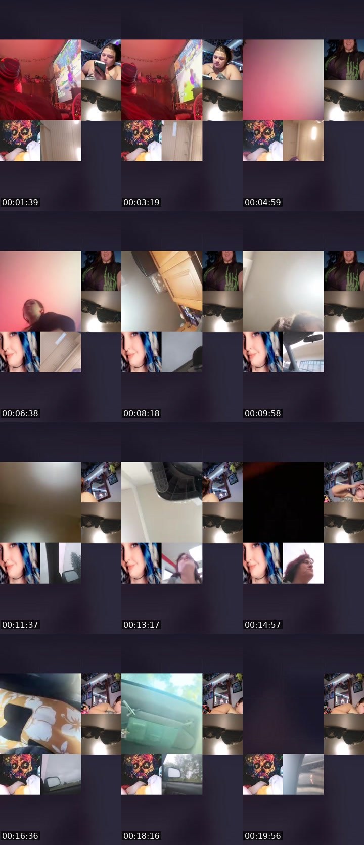 Contact-sheet preview of 𝙏ᵃլ🍯's Liveme recording