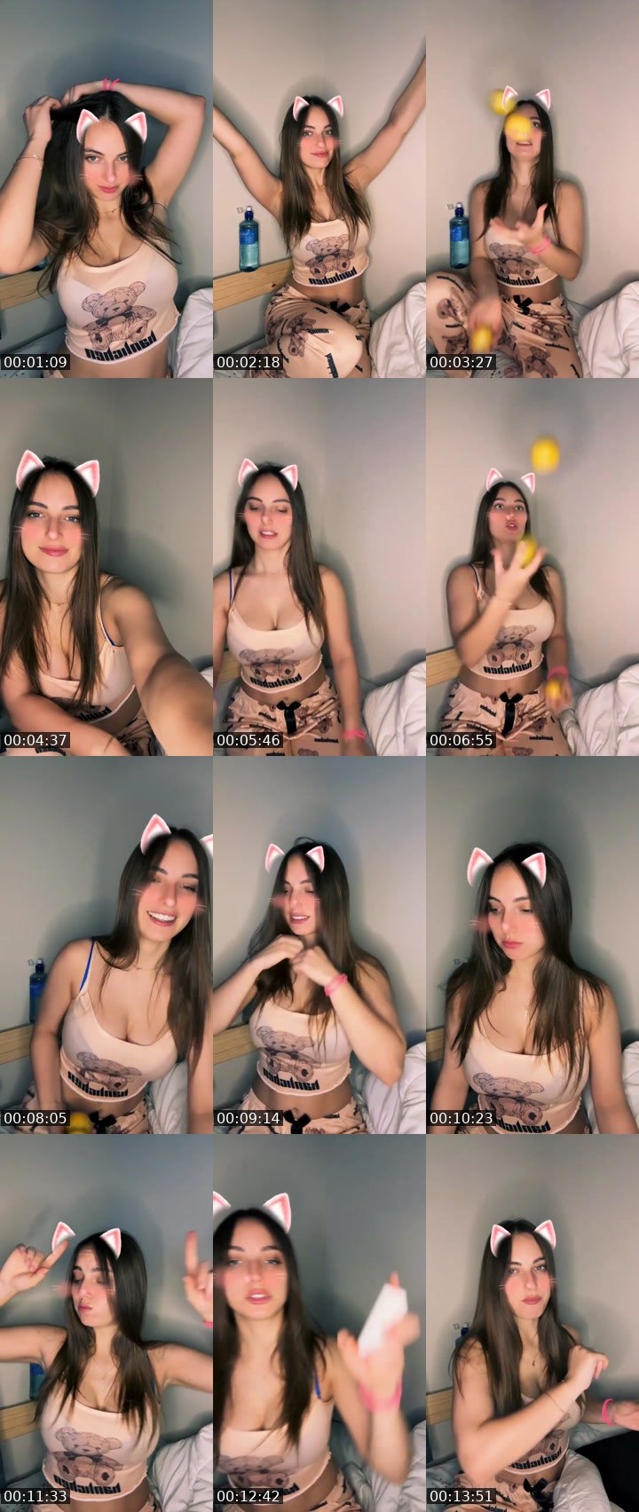 Contact-sheet preview of 💯𝒞𝓊𝓉ℯ℄𝒜𝓁ℯ𝓍🦋's Liveme recording