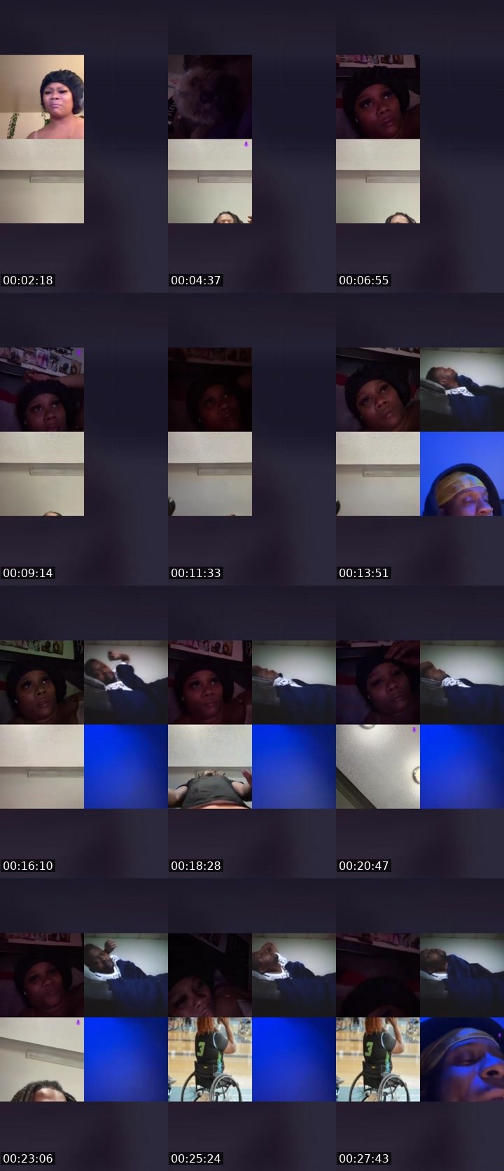 Contact-sheet preview of Indiee💕's Liveme recording