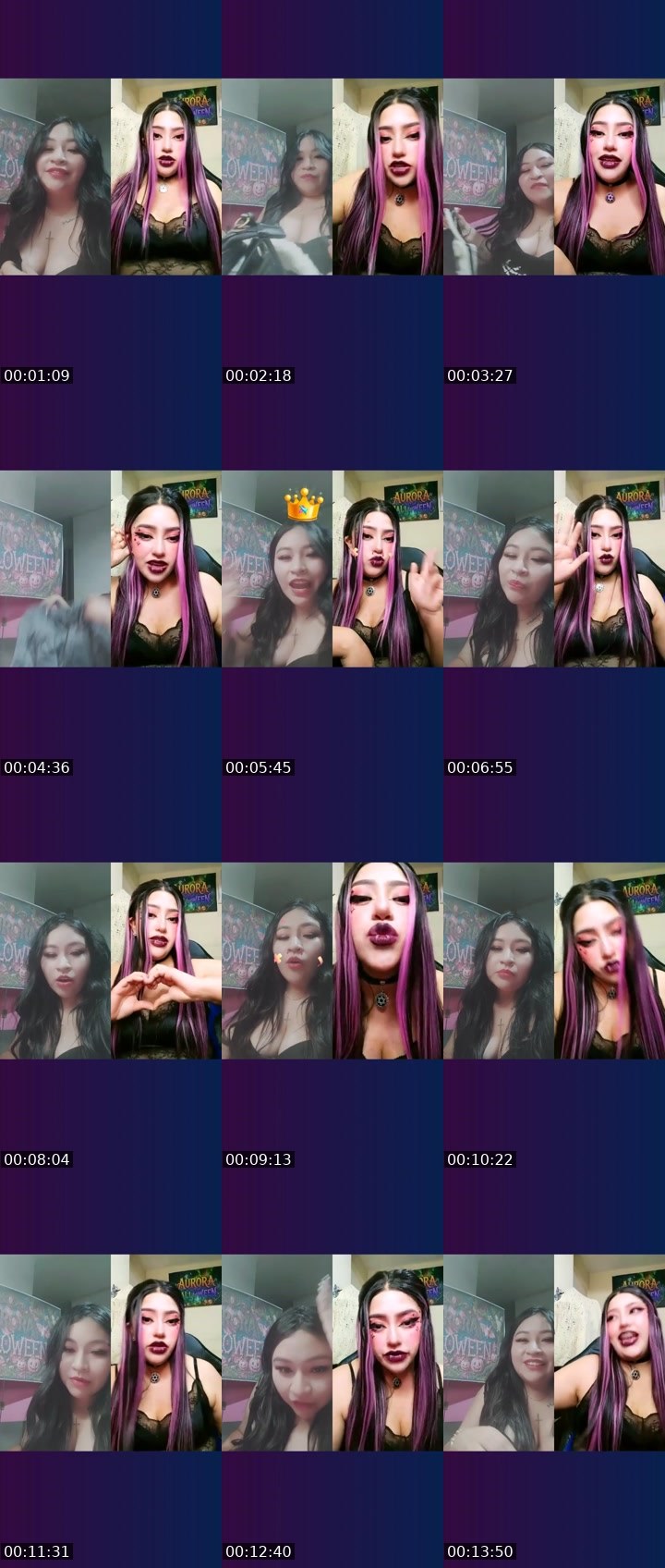 Contact-sheet preview of 💠 Pamcito🌸's Liveme recording