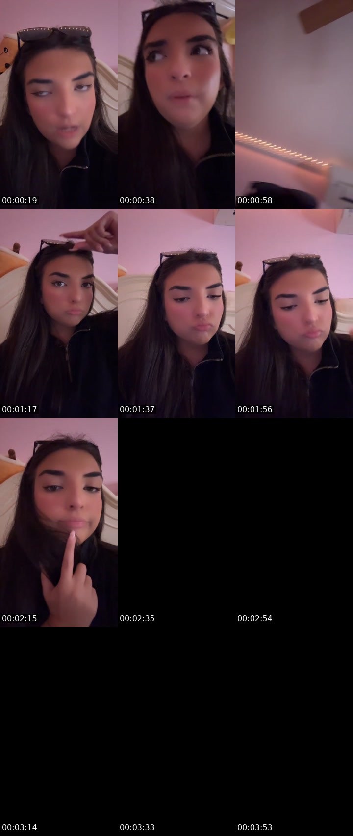 Contact-sheet preview of ROSALINA🌹💕's Liveme recording