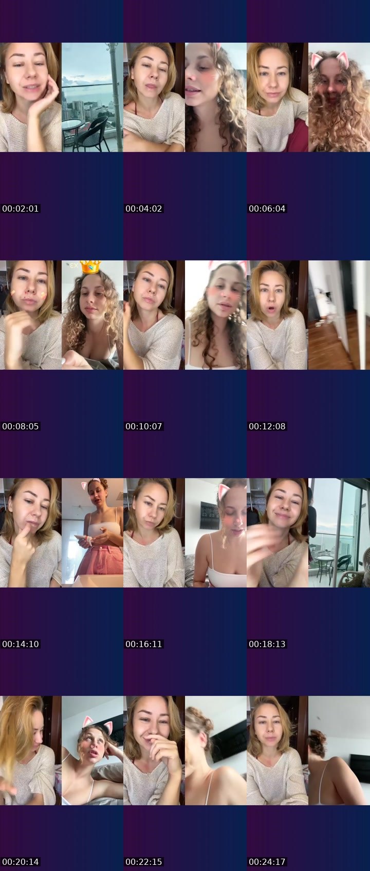 Contact-sheet preview of MU$E💎℄'s Liveme recording