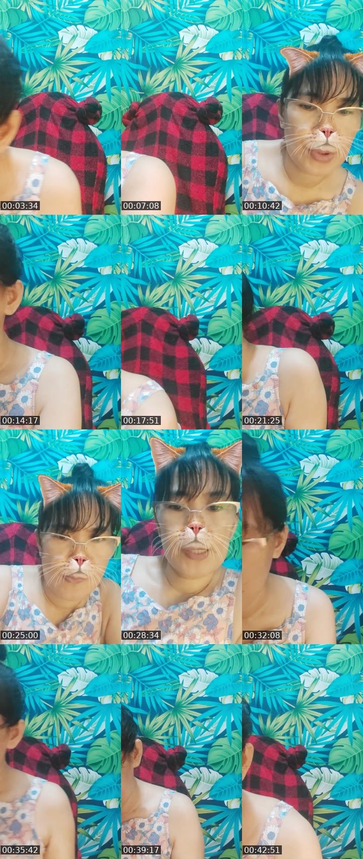 Contact-sheet preview of 🦅ᴸᵉʸ💜👼's Liveme recording