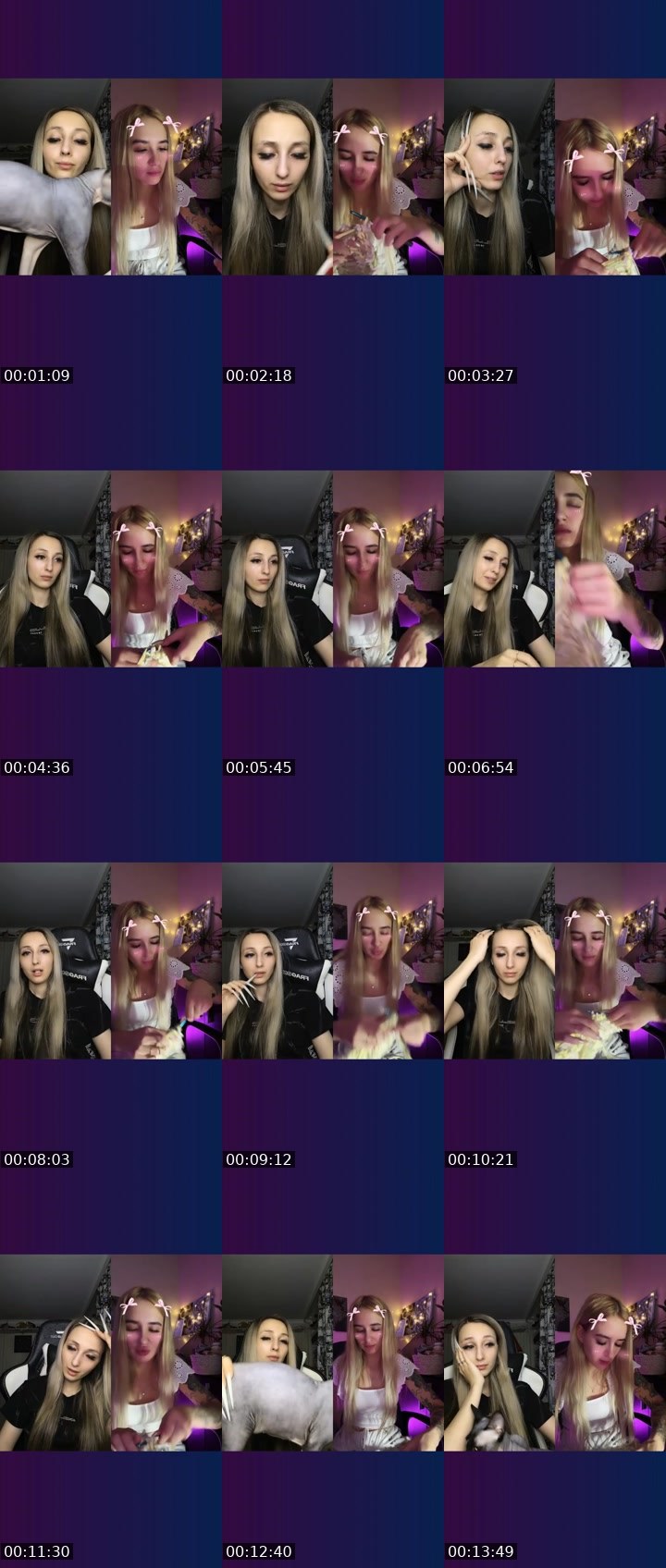 Contact-sheet preview of 🐺ŞKAŃÐI🐺's Liveme recording